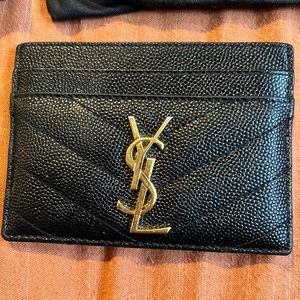 Yves Saint Laurent card holder